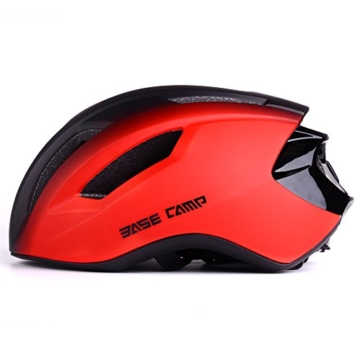 Basecamp ACE Aero Rennrad Fahrrad Helm (Schwarz/Rot) - 1